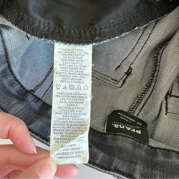 PrAna Womens Organic Cotton Blend Black Jeans - Picture 15 of 16